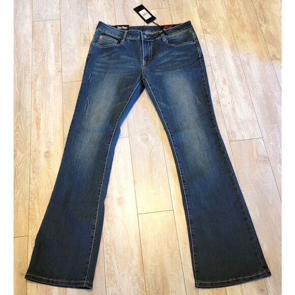 Red Label London Rose‎ Royce Jr. Bootcut Jeans Denim Blue 31 (13/14) NWT - Picture 2 of 8